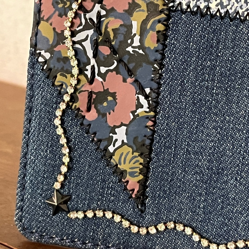 Coach Hayden Foldover Crossbody Clutch With Star Patchwork - Picture 3 of 11